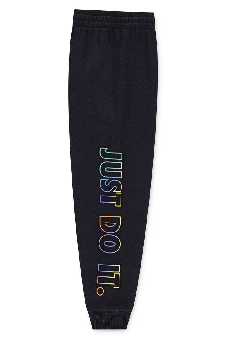 Kids' Reveal T-Shirt & Pant Set, Alternate, color, BLACK