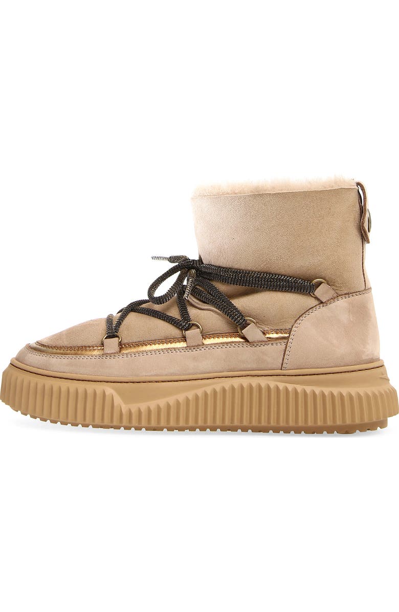 Voile Blanche Cortina Genuine Shearling Bootie, Alternate, color, Beige Bronze