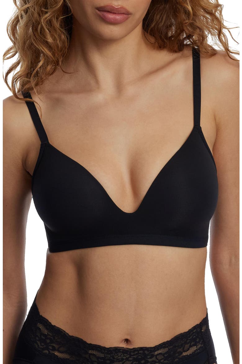 Prestige Wireless Push-Up Bra, Main, color, BLACK