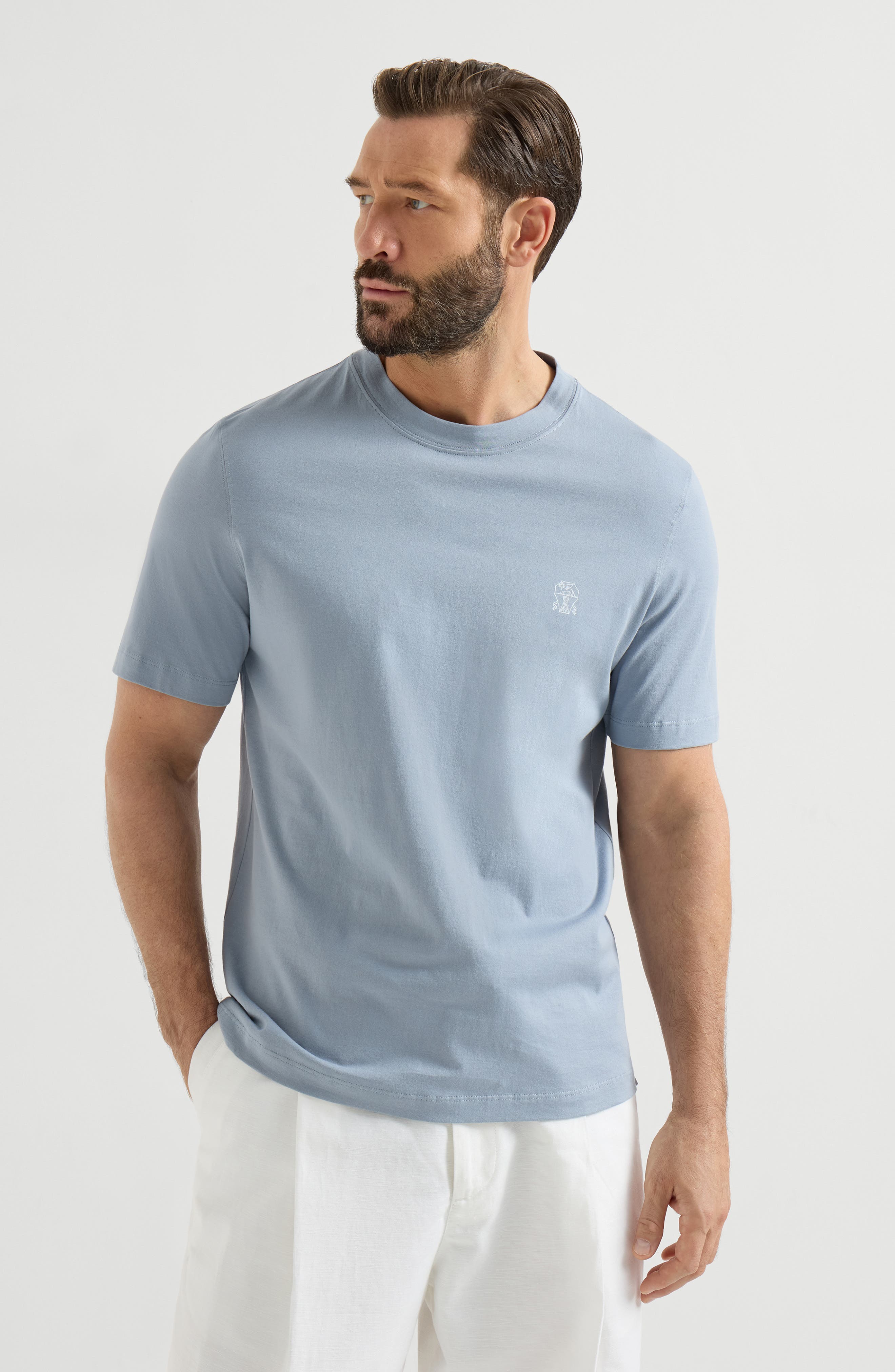 Jersey T-shirt with logo - image 3