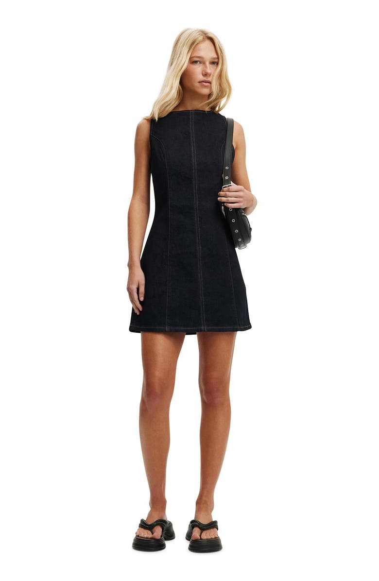 Cotton On Women's Harley Denim Mini Dress, Alternate, color, 