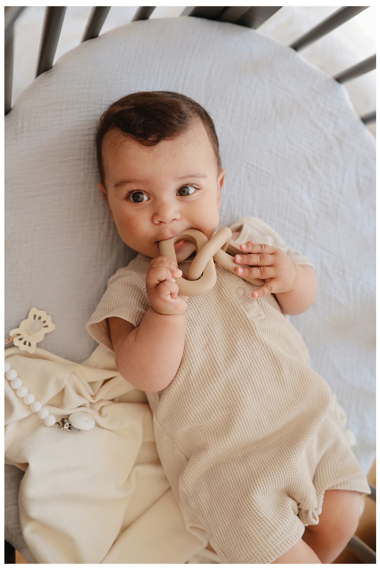 Links Silicone Teether, Alternate, color, DRIED THYME