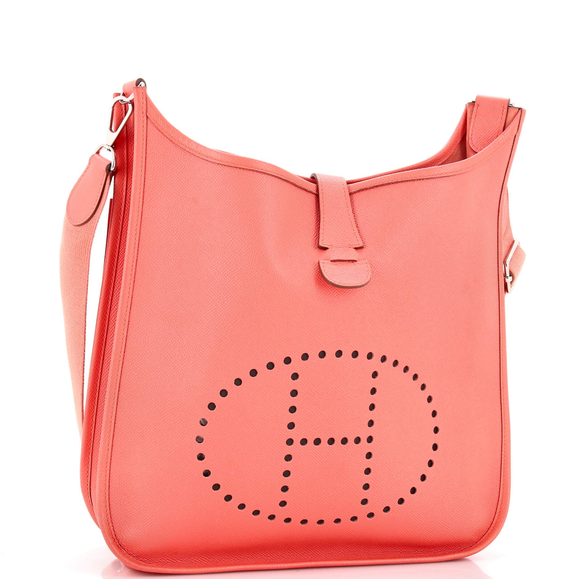 Pre-Owned Hermes Evelyne Bag Gen III Epsom GM, Alternate, color, Flamingo