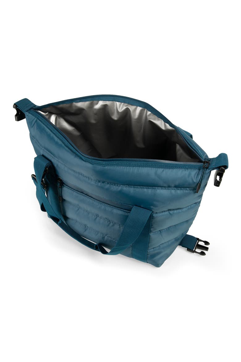 All-Day Quilted Washable Insulated Cooler Bag, Alternate, color, BERYL BLUE