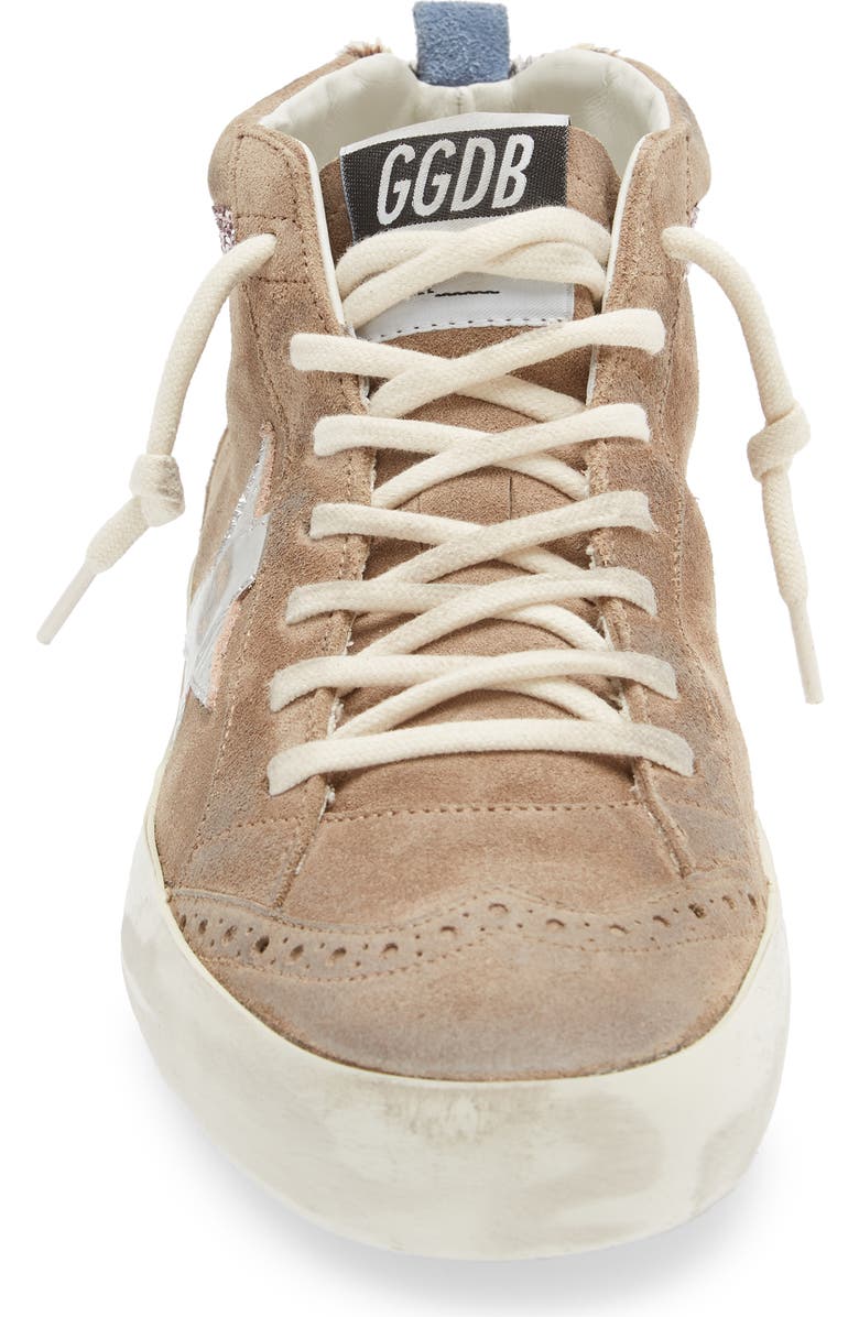 Golden Goose Mid Star Glitter Sneaker, Alternate, color,