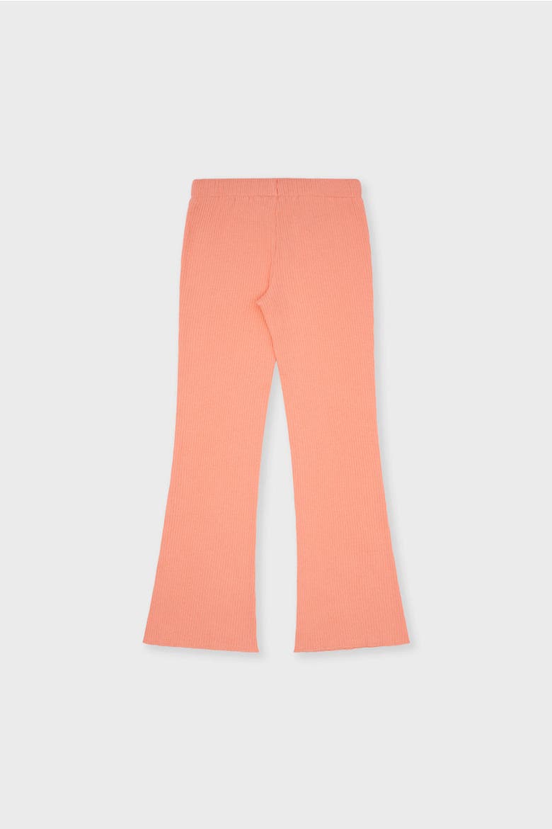 Organic Cotton Slim Flare Ribbed Pant, Alternate, color, Desert Flower