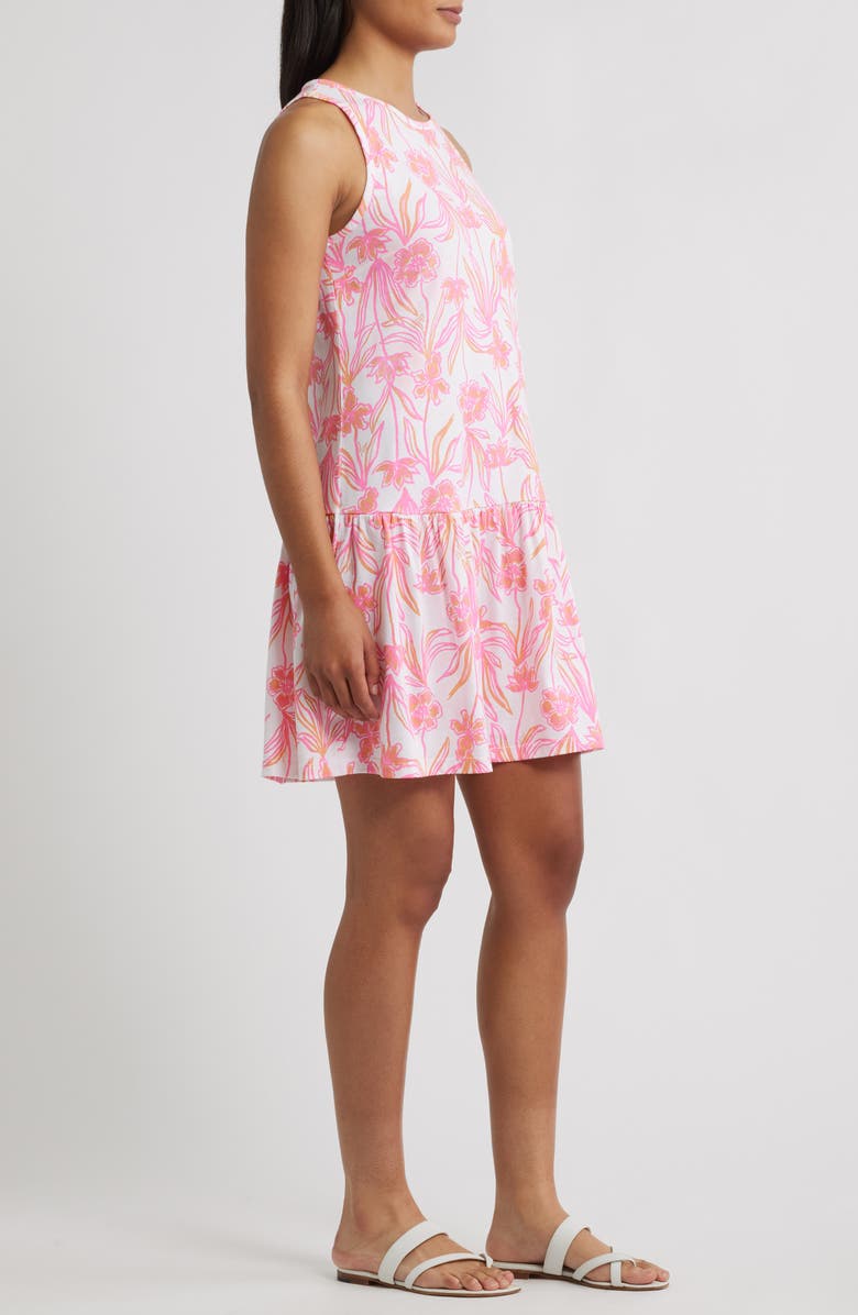 Lilly Pulitzer<sup>®</sup> Dixi Tiered Cotton Dress, Alternate, color, Resort White Lovely Long Stems