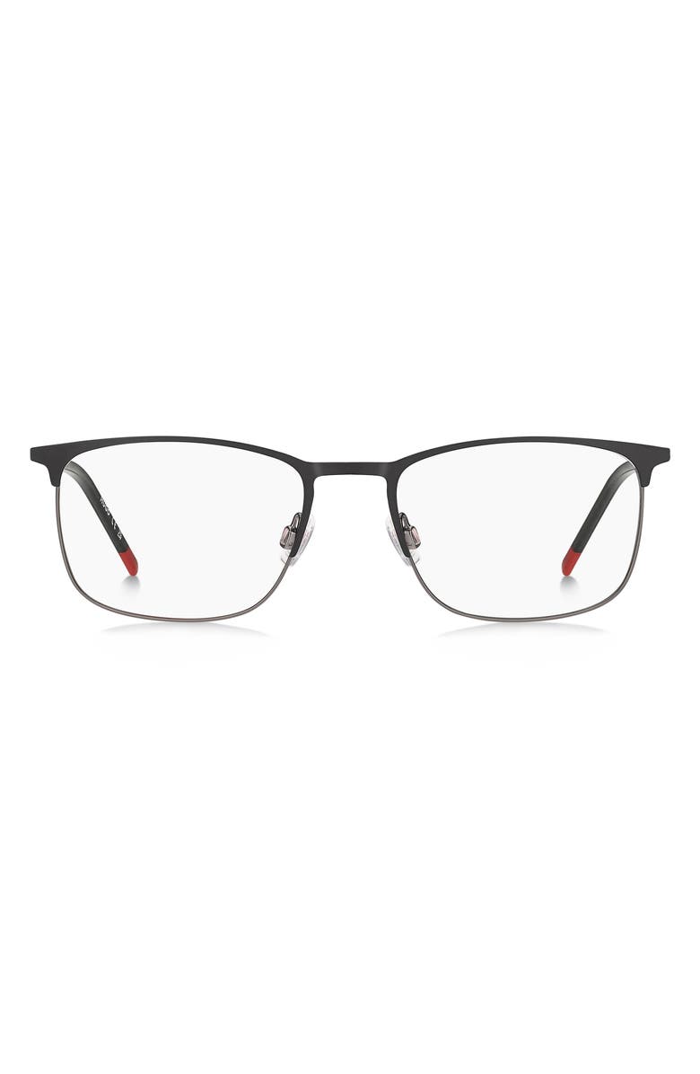HUGO 54mm Rectangular Optical Glasses, Main, color, 