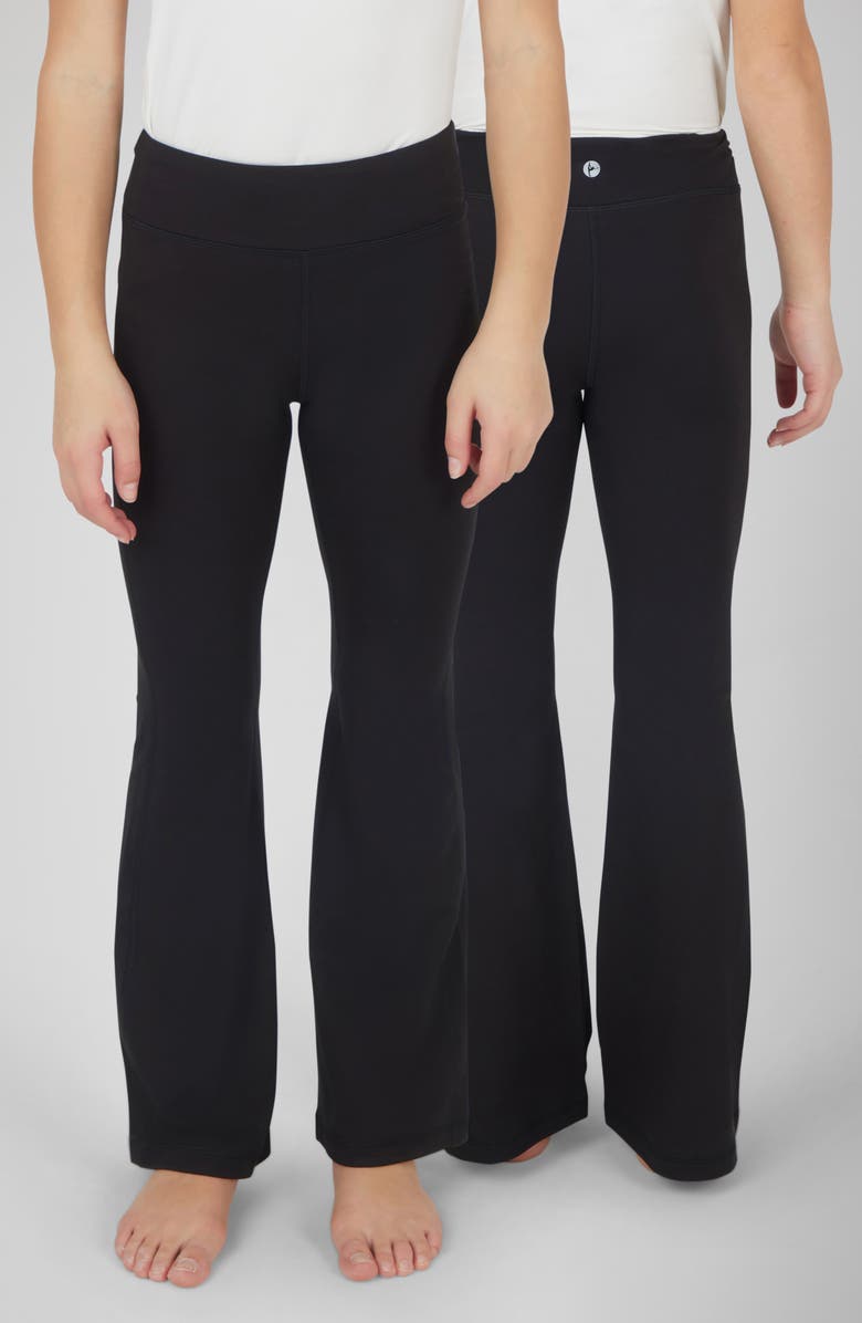 90 DEGREE BY REFLEX Kids' Interlock Lana 2-Pack Assorted Crossover Leggings, Alternate, color,