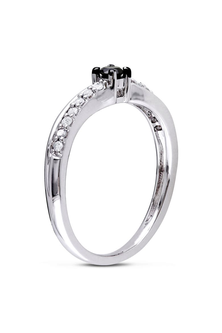 Black & White Diamond Engagement Ring, Alternate, color, Diamond