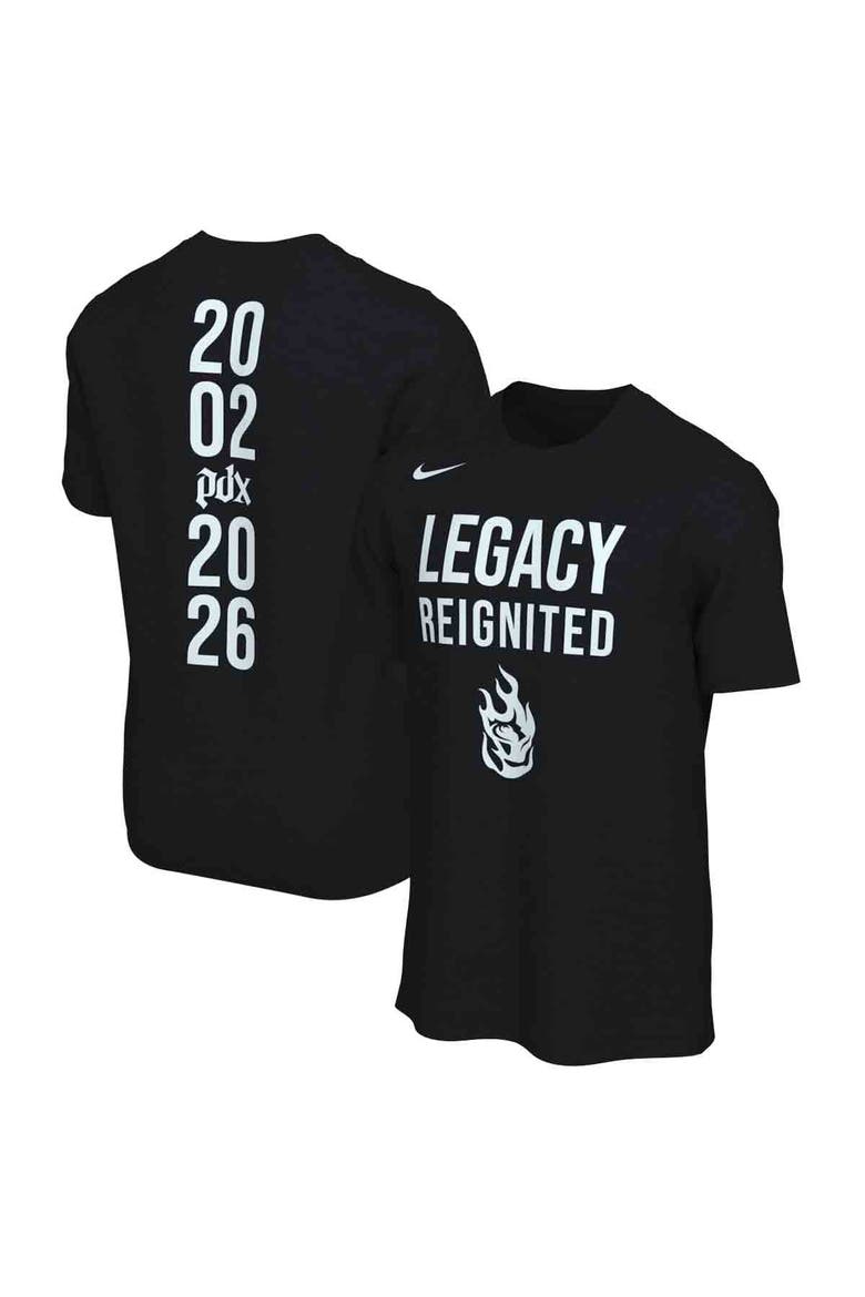 Women's Nike  Black Portland Fire Legacy Reignited T-Shirt, Main, color, Black