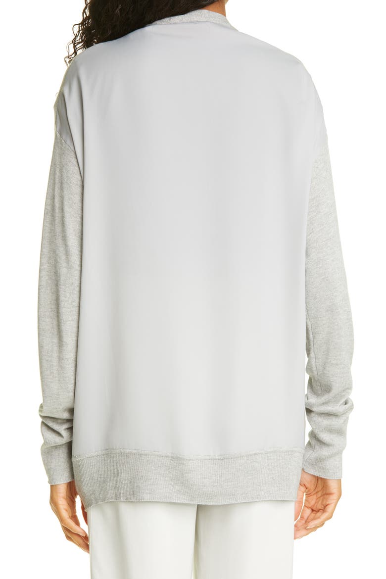 Silk & Cashmere Cardigan, Alternate, color, VAPOR