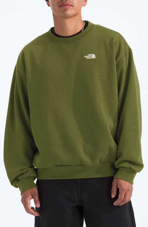 The North Face Oversize Evolution Simple Dome Crewneck Sweatshirt In Green