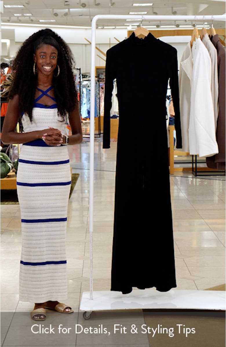 Sculpt Turtleneck Wide Leg Jumpsuit, sales video thumbnail