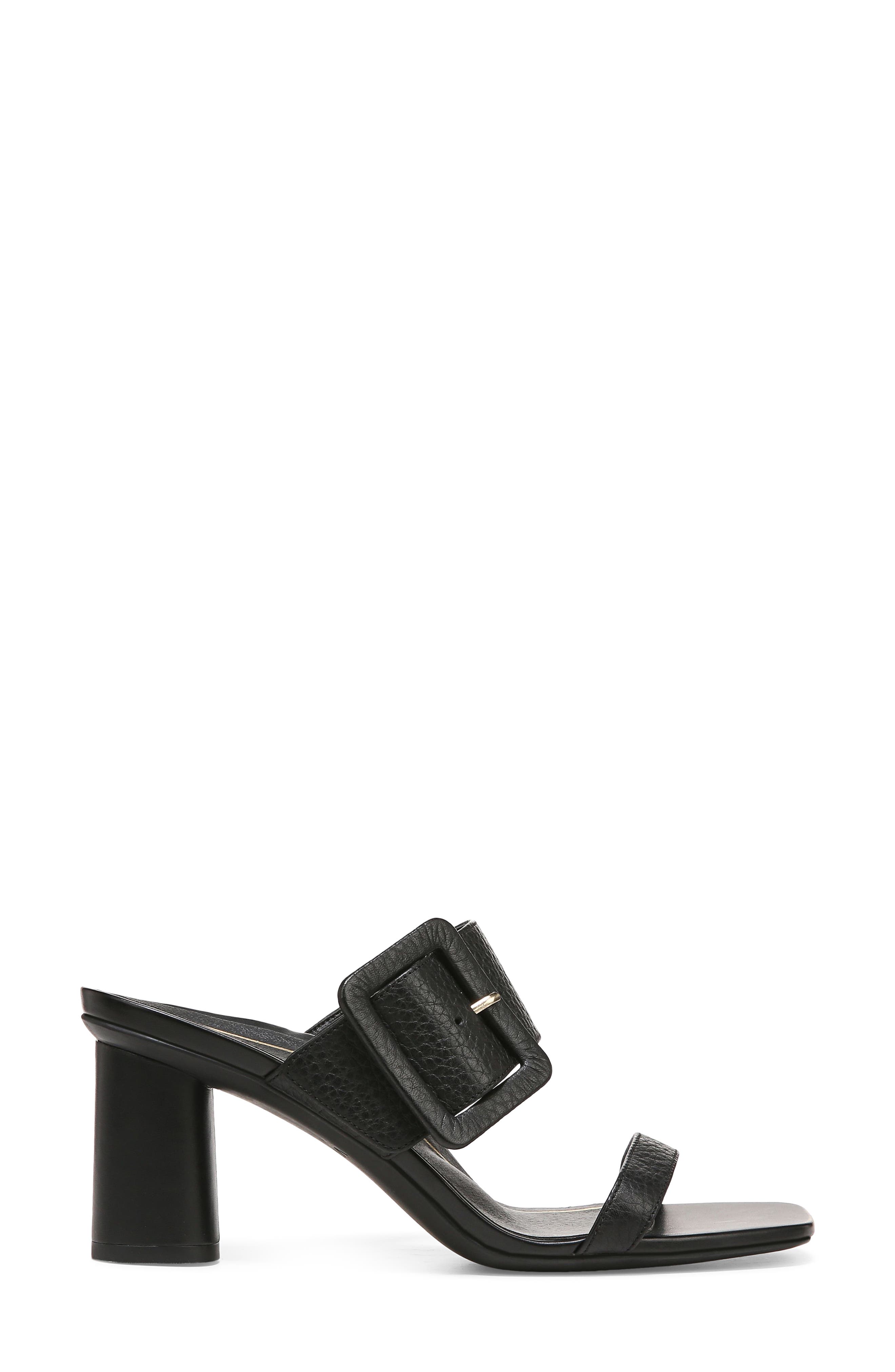 Brookell Buckle Strap Sandal, Alternate, color, BLACK