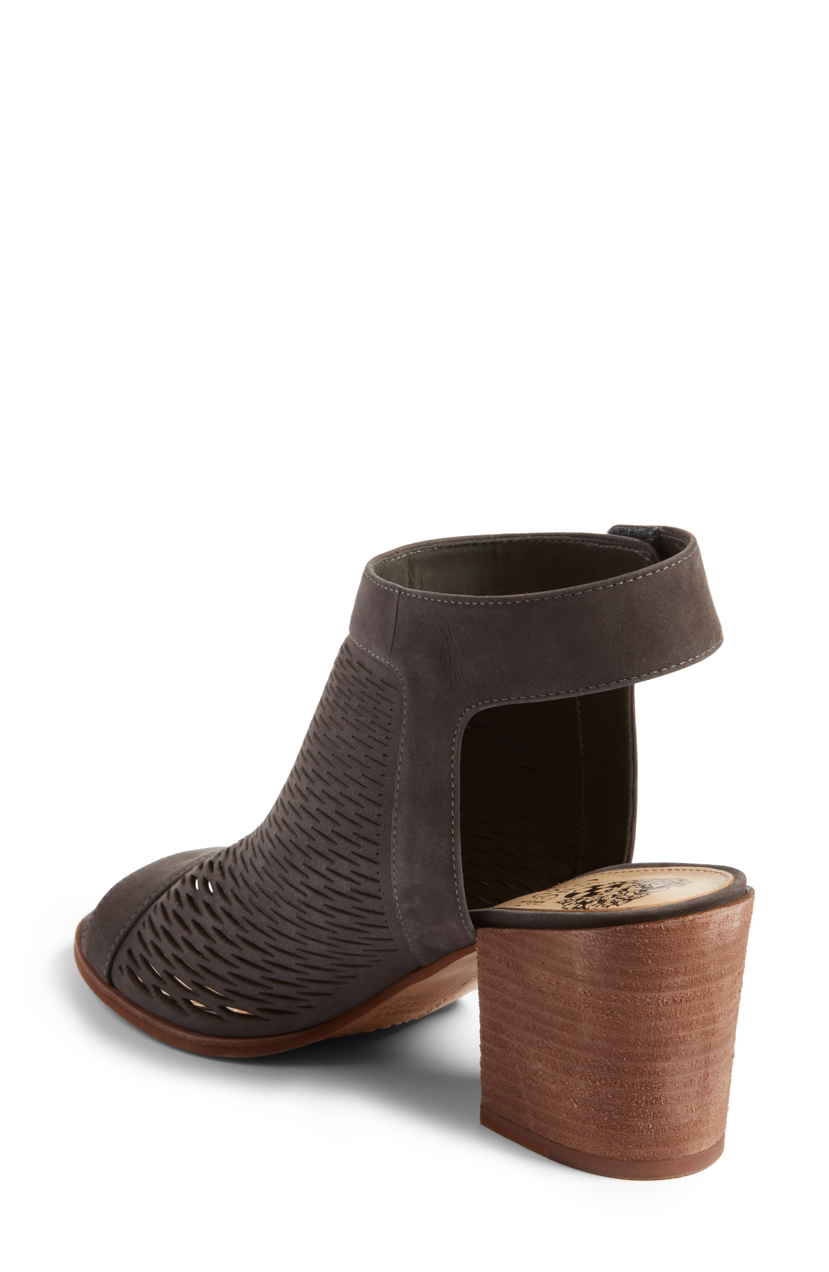 'Lavette' Perforated Peep Toe Bootie (Nordstrom Exclusive), Alternate, color, GREYSTONE SUEDE