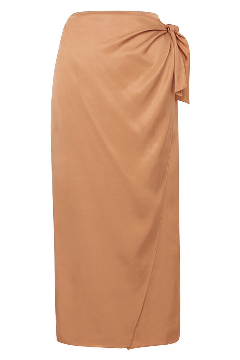Gabina Drape Skirt, Alternate, color, BLUSHED TAN