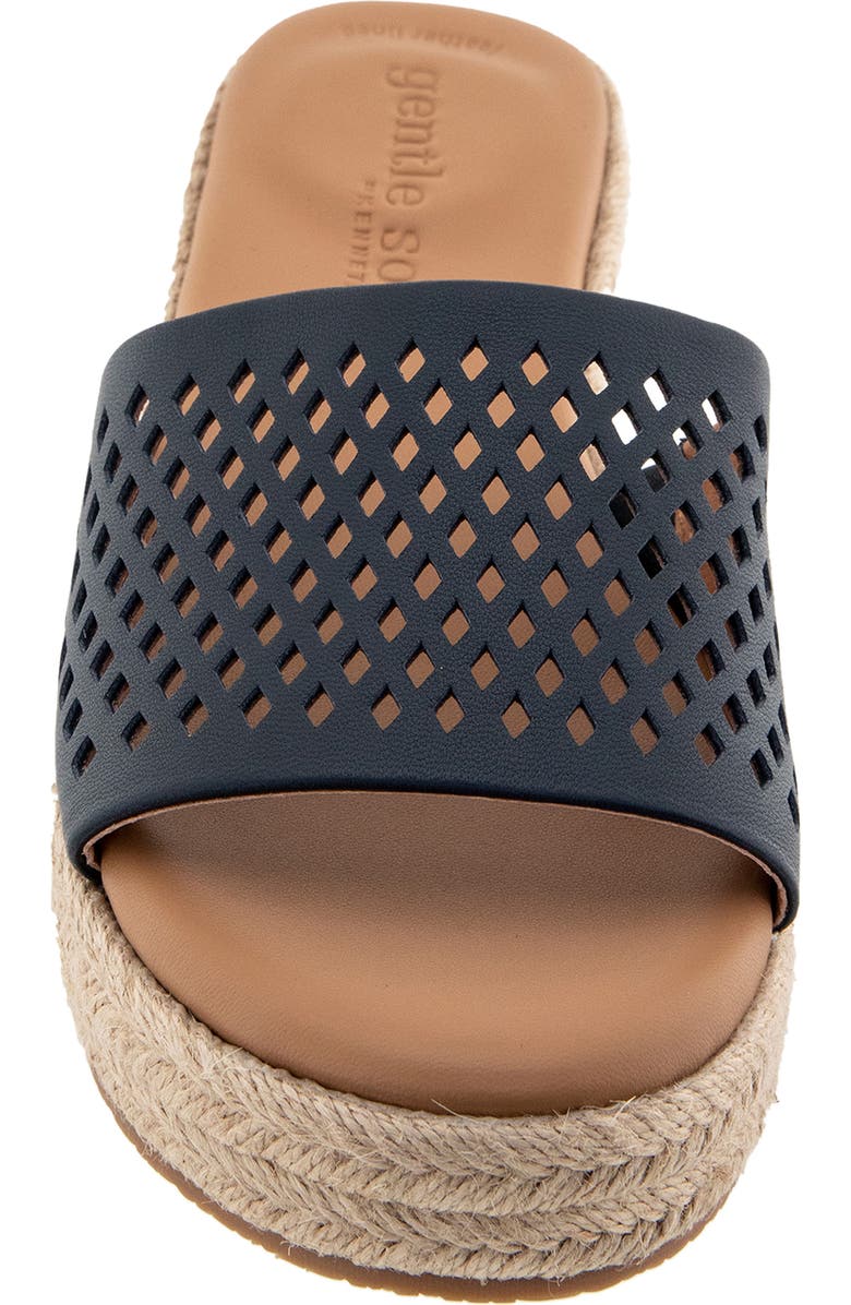 Gentle Souls Vandy Perforated Platform Slide Sandal, Alternate, color,