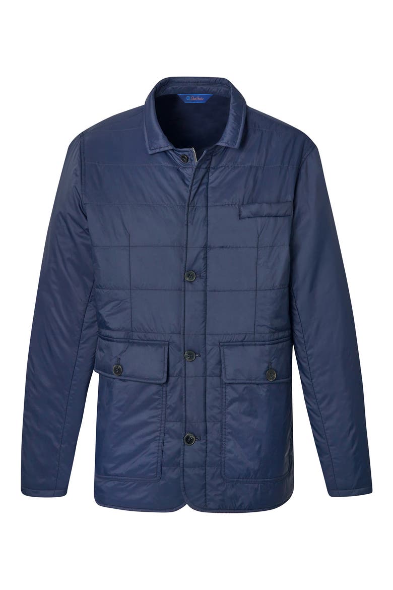 Quilted Chore Jacket, Main, color, NAVY