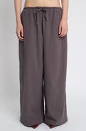 Muse Assembly Crinkled Wide Leg Trousers