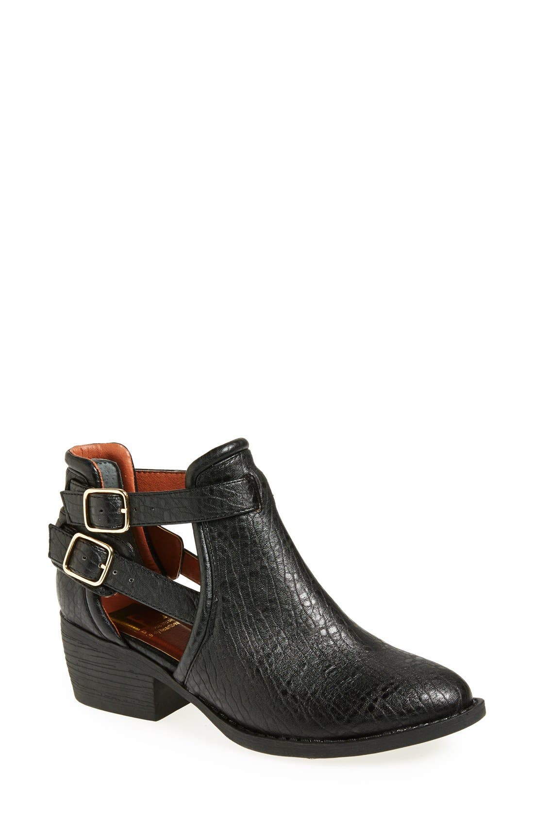 'Underneath' Bootie, Main, color, BLACK
