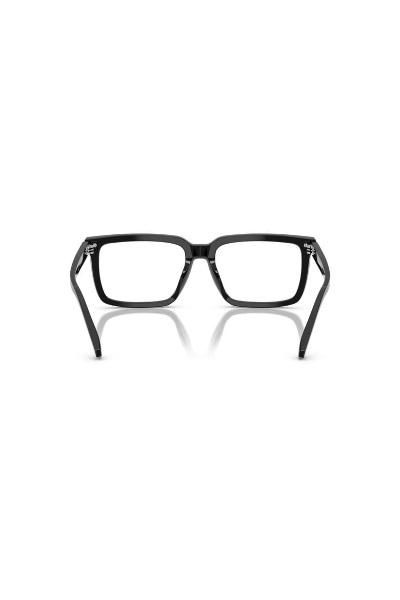 57mm Square optical glasses, Alternate, color, Black