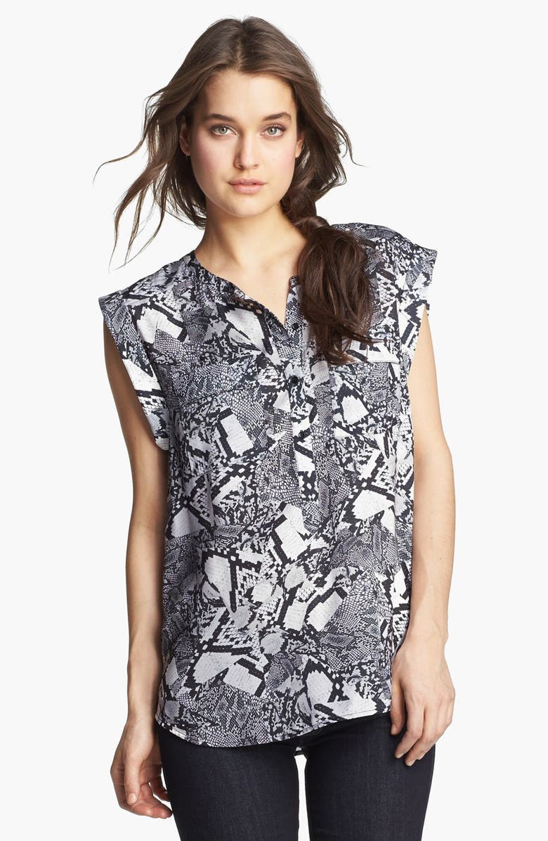 Trouvé Animal Print Blouse, Main, color, 