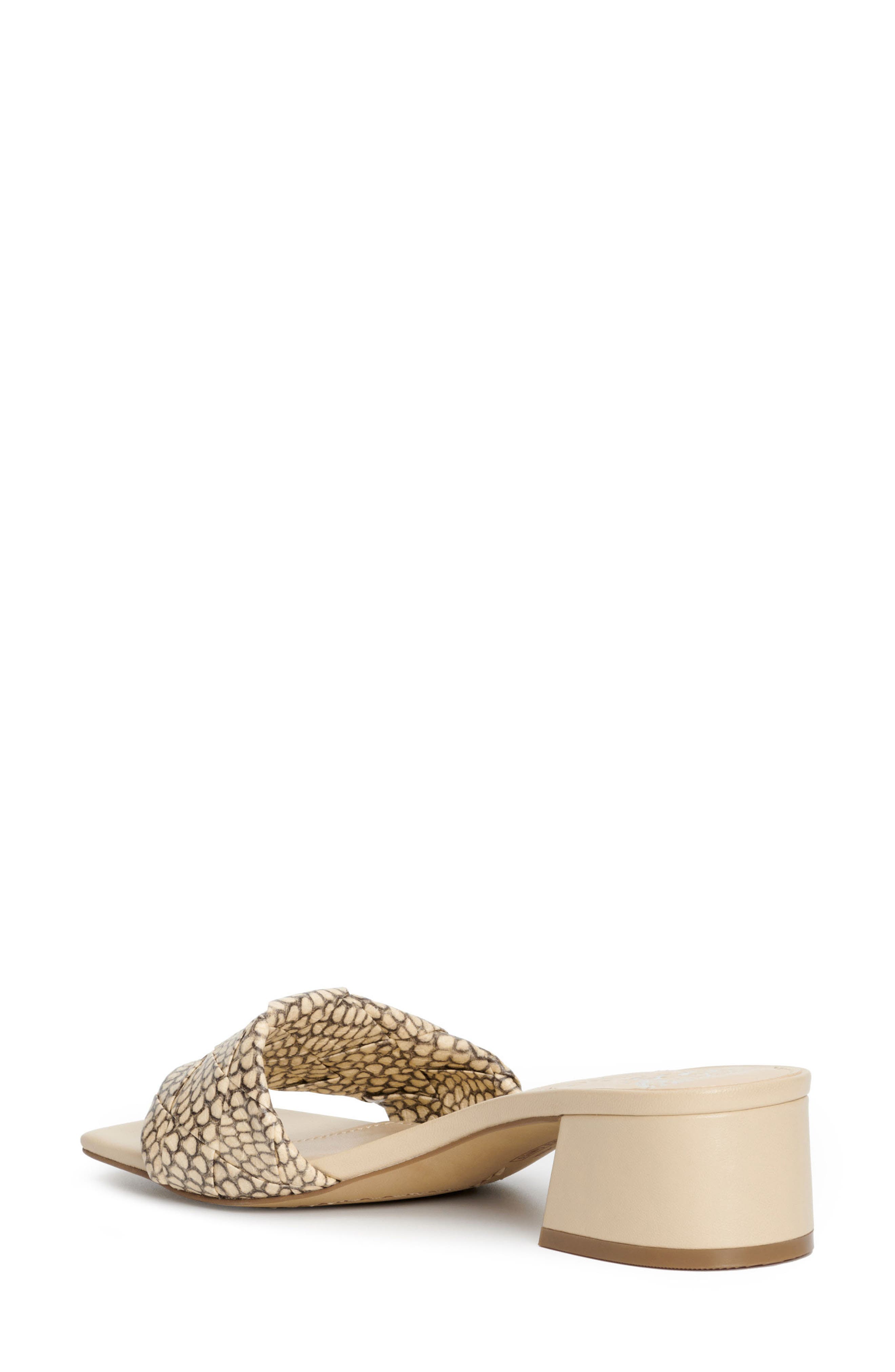 Semtera Block Heel Slide Sandal, Alternate, color, BONE
