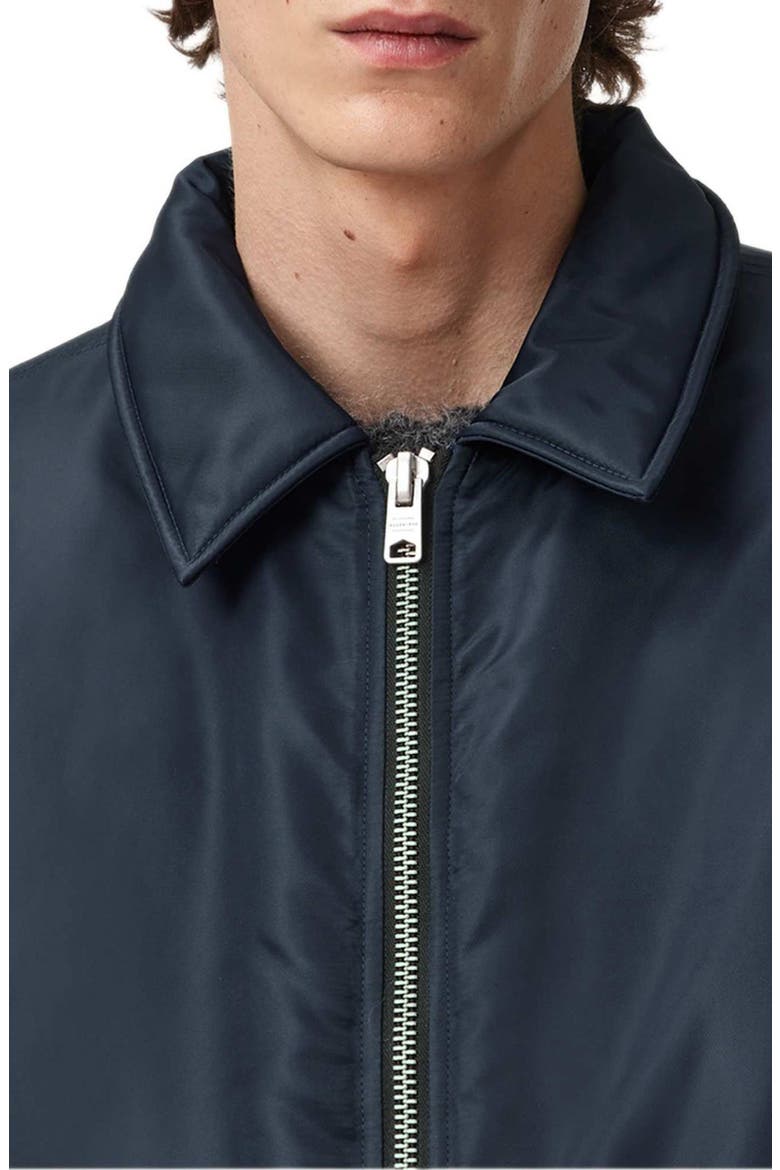 Fallon Nylon Bomber Jacket, Alternate, color, MOONLIT BLUE