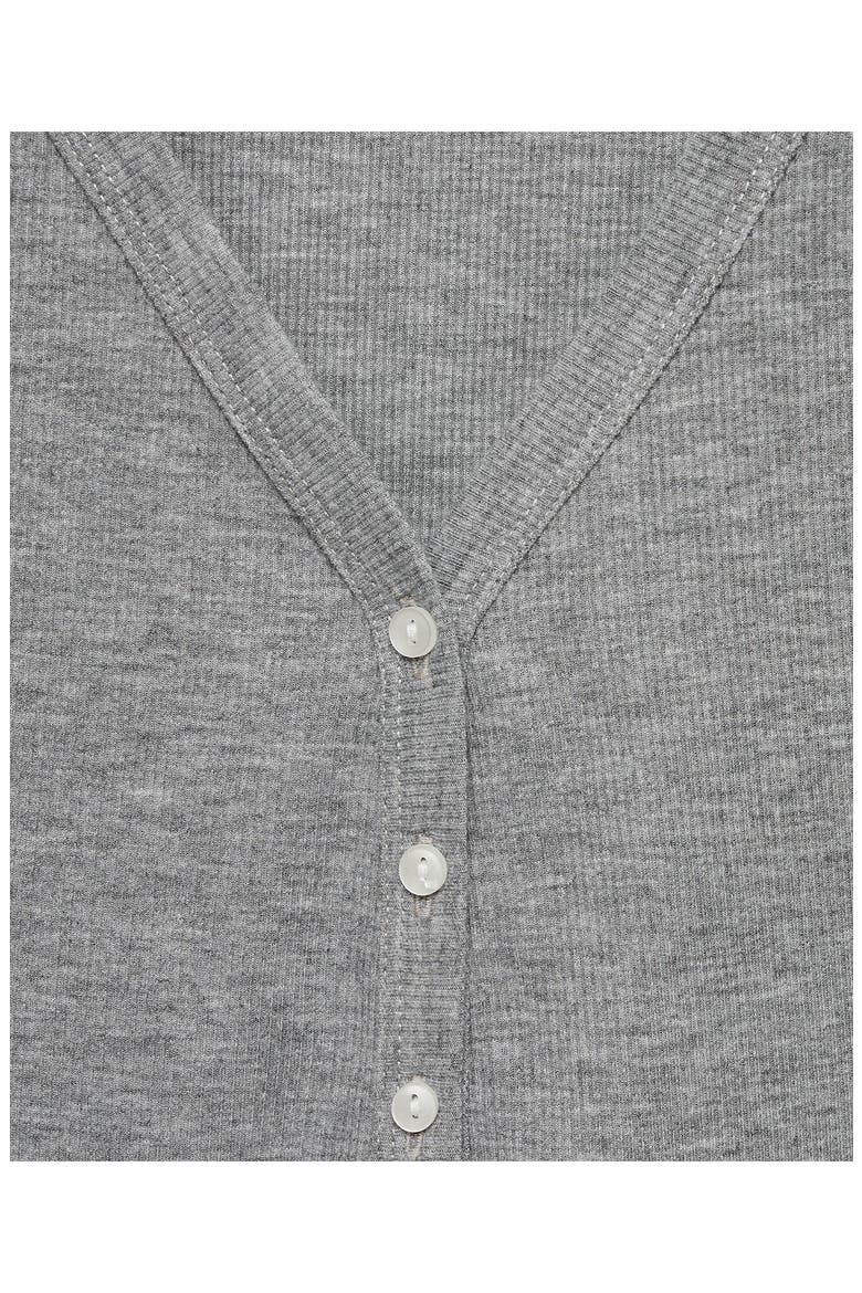 Rib Knit Nightgown, Alternate, color, GREY