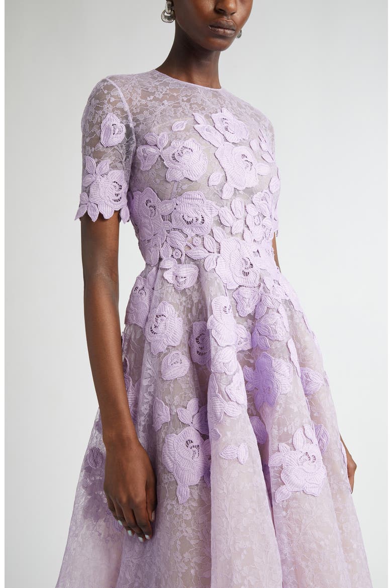 English Rose Guipure Lace Cocktail Dress, Alternate, color, THISTLE