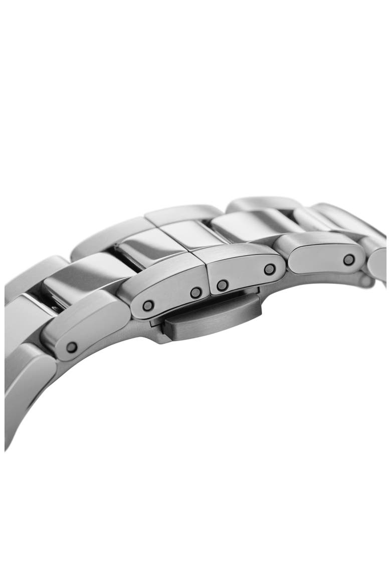 Iconic Bracelet Watch, 40mm, Alternate, color, SILVER/ BLACK