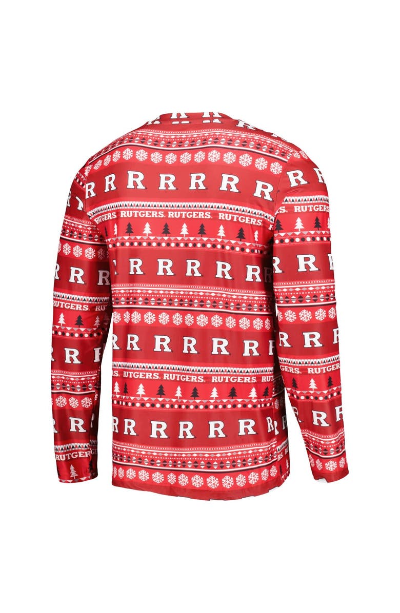 CONCEPTS SPORT Men's Concepts Sport Scarlet Rutgers Scarlet Knights Swivel Long Sleeve T-Shirt & Pants Sleep Set, Alternate, color, Scarlet