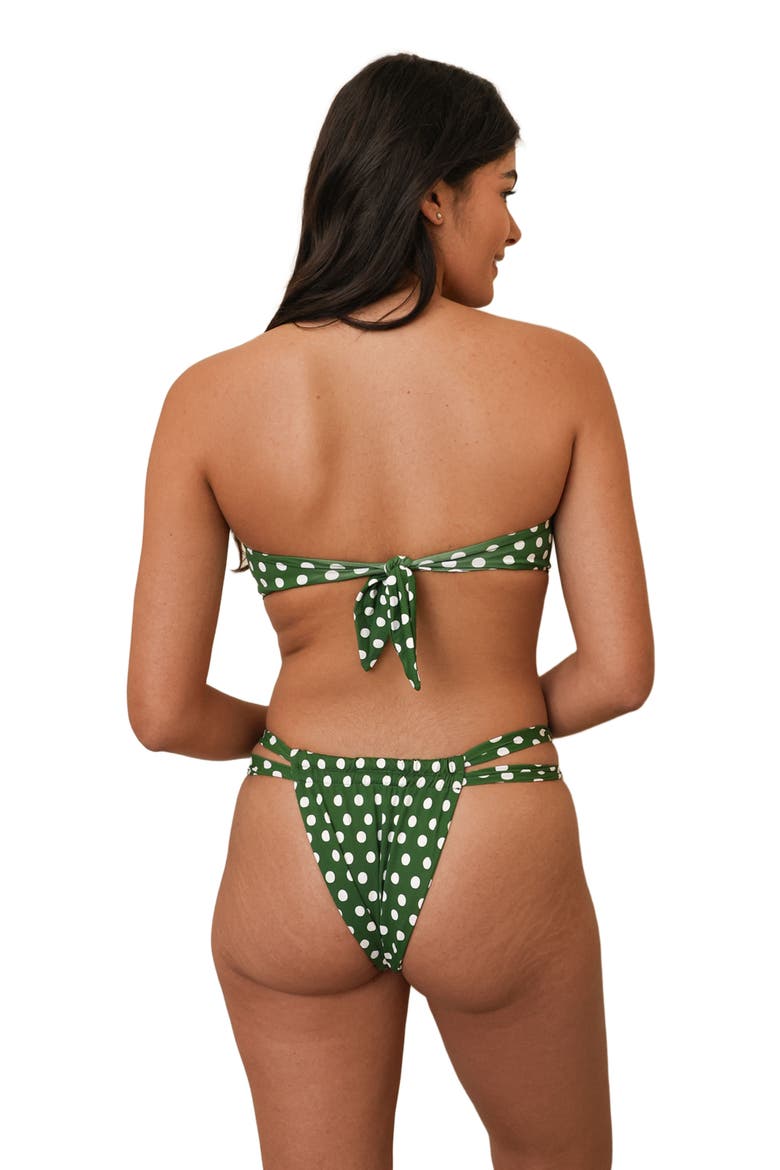 Shay Bandeau Bikini Top, Alternate, color, Luna Verde