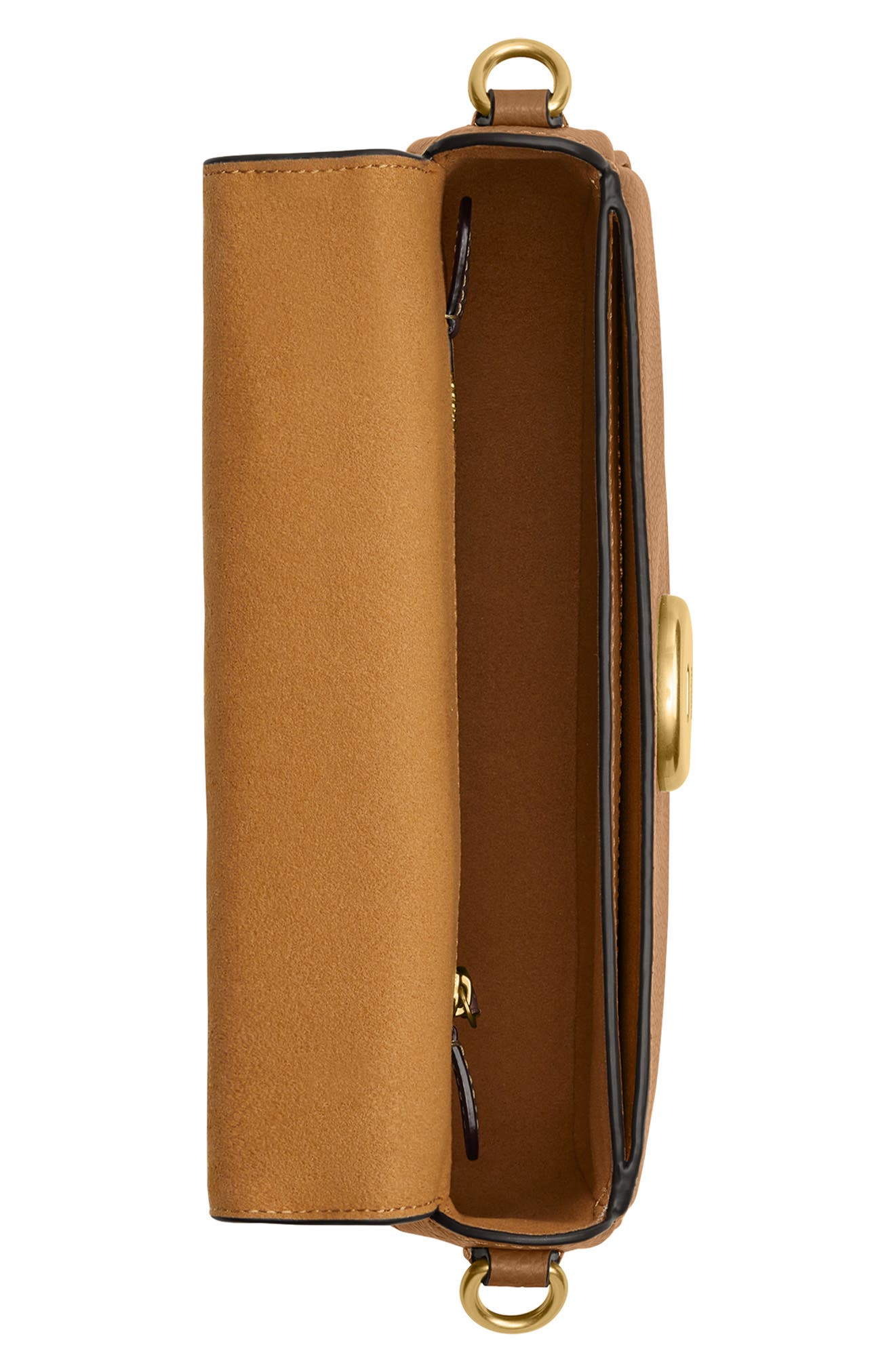 Pebbled Crossbody Bag (Nordstrom Exclusive), Alternate, color, HONEY BROWN