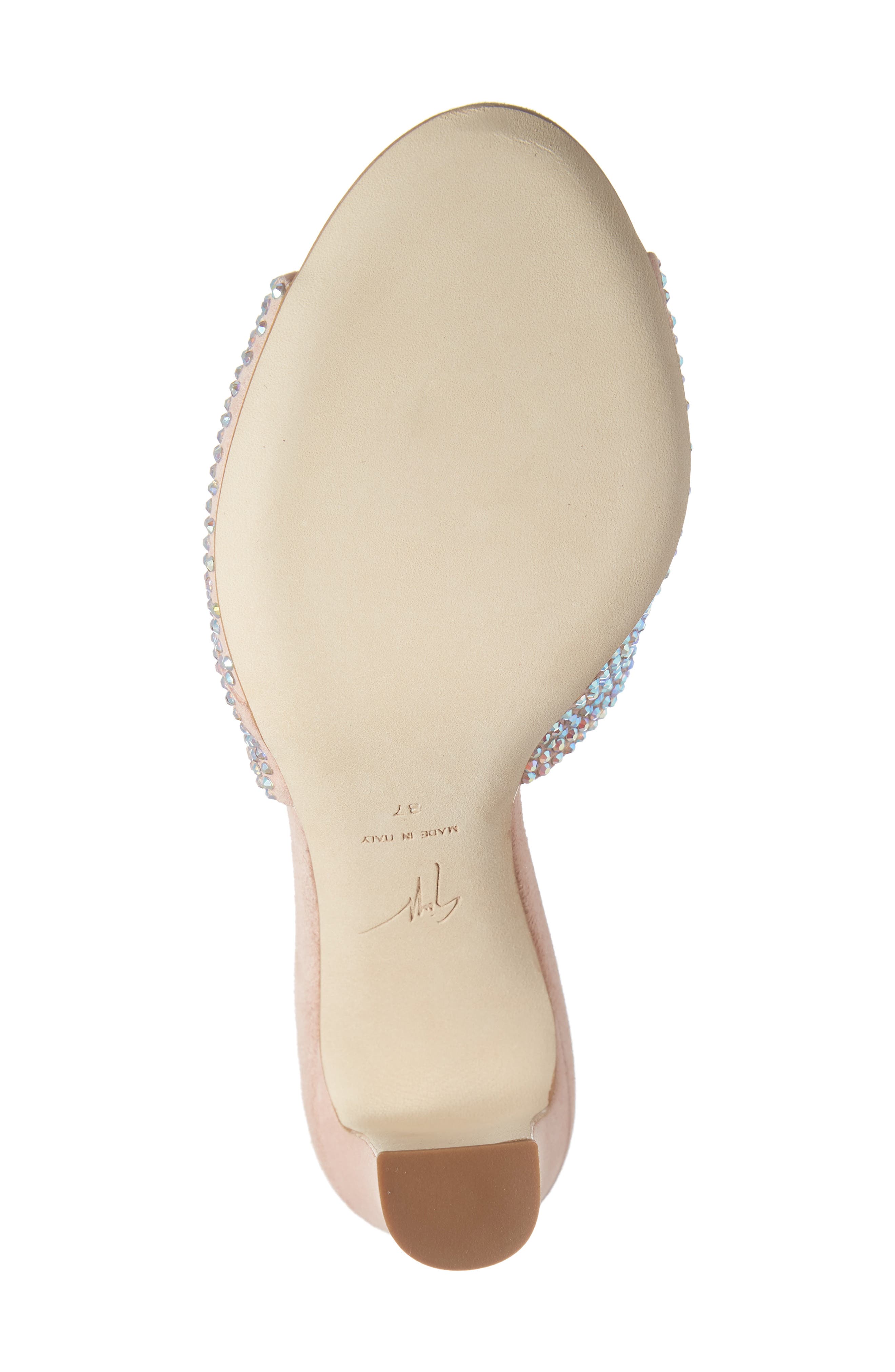 Giuseppe Zanotti Crystal Embellished Block Heel Sandal, Alternate, color, 