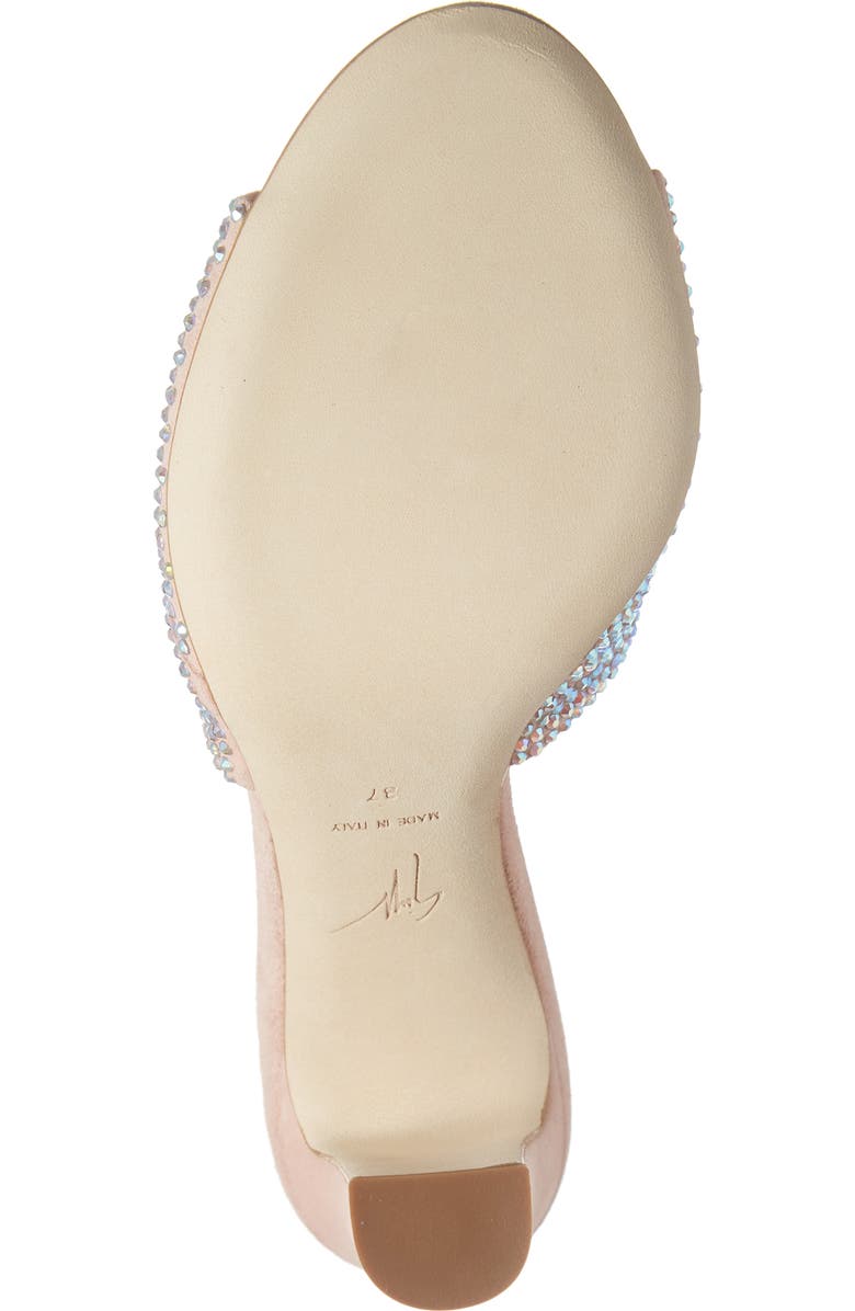 Giuseppe Zanotti Crystal Embellished Block Heel Sandal, Alternate, color,