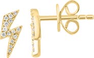 EFFY Pavé Diamond Lightning Bolt Stud Earrings