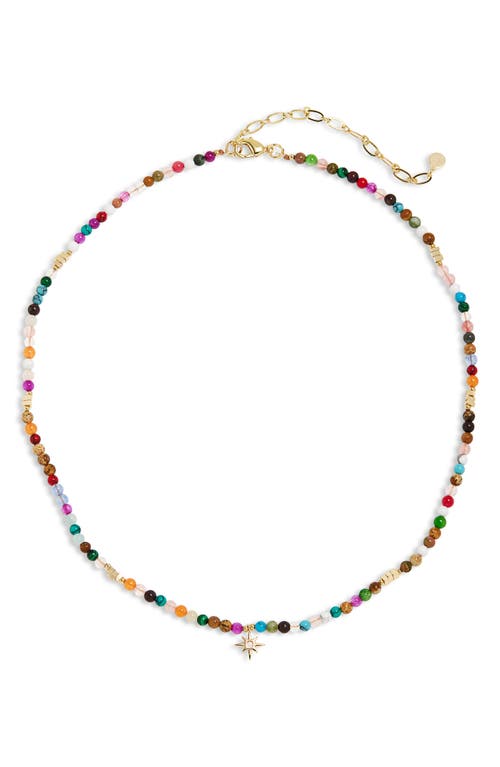 Panacea Starburst Charm Beaded Necklace