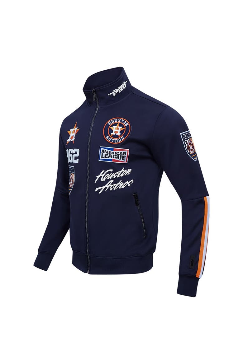 Men's Pro Standard Navy Houston Astros Fast Lane Full-Zip Track Jacket, Alternate, color, Navy