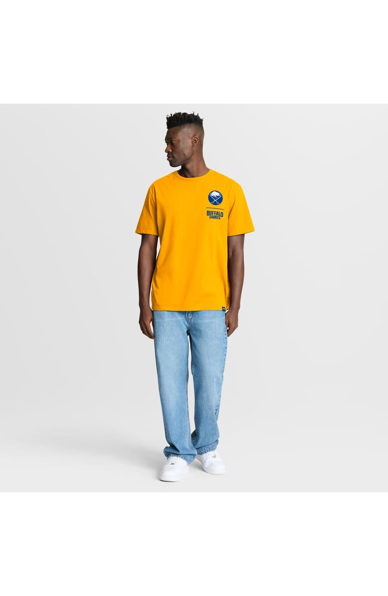 FANATICS Men's Fanatics Gold Buffalo Sabres Crash The Net Legacy T-Shirt, Alternate, color, Gold