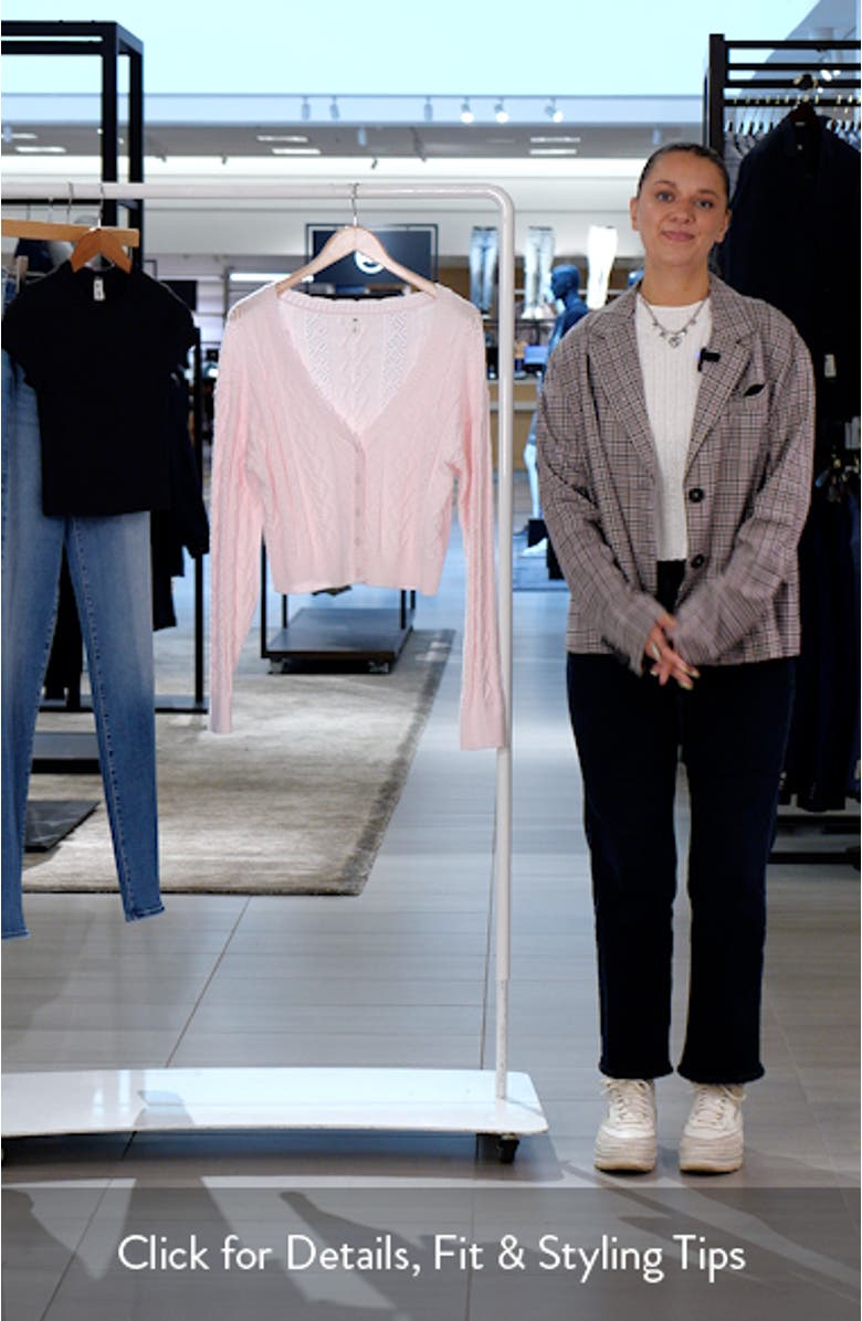 Mixed Stitch Cardigan, sales video thumbnail