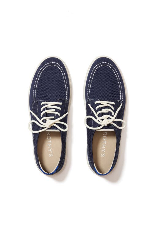 Rothys Rothy's The Ravello Boat Shoe In Nautical Navy