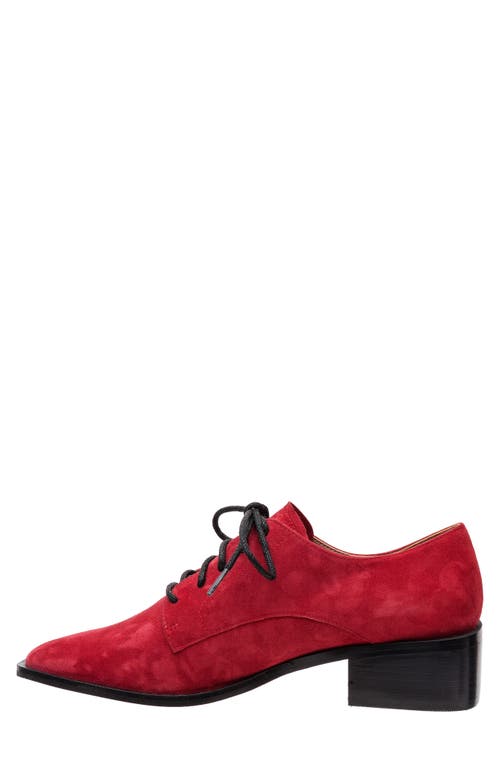 Linea Paolo Moritz Lace-up Pump In Dark Red