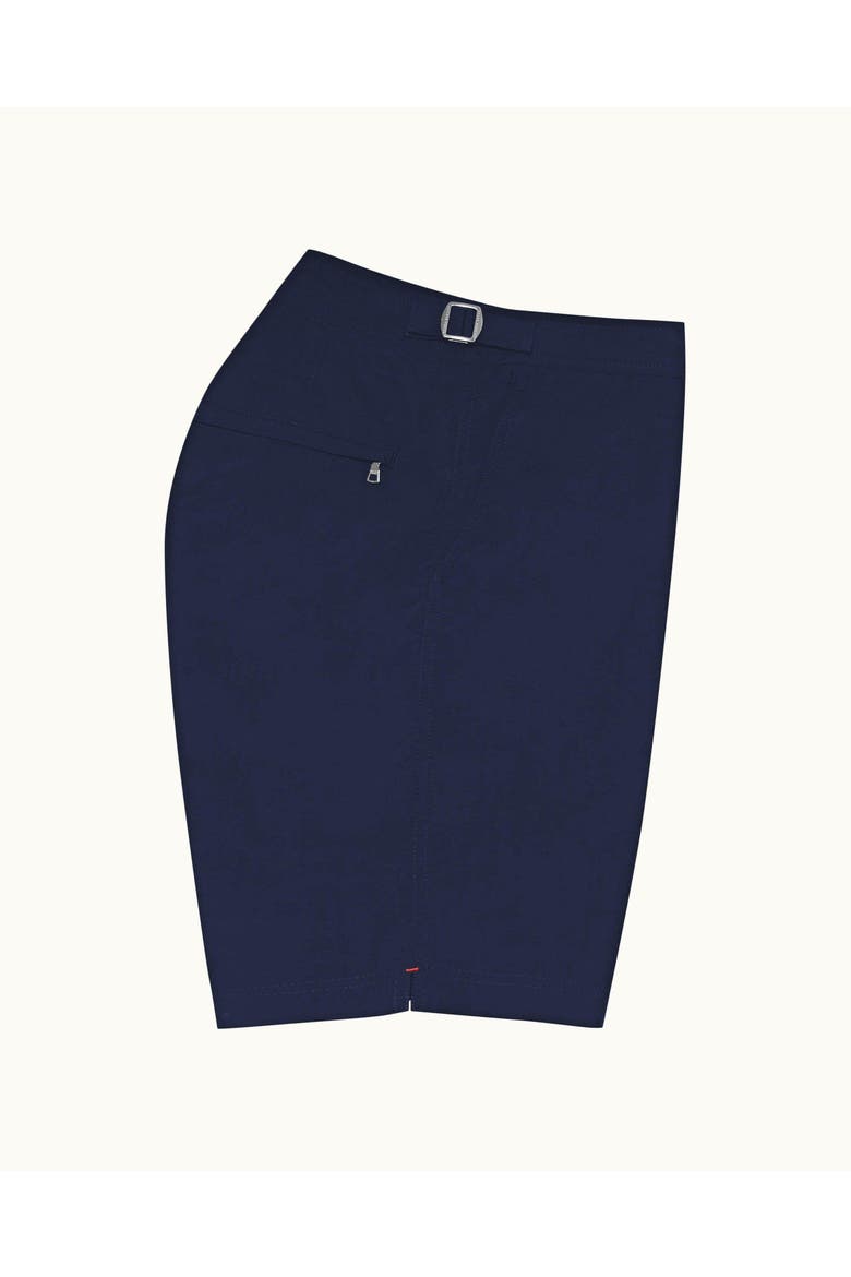 Dane Longest-Length Swim Shorts, Alternate, color, Navy