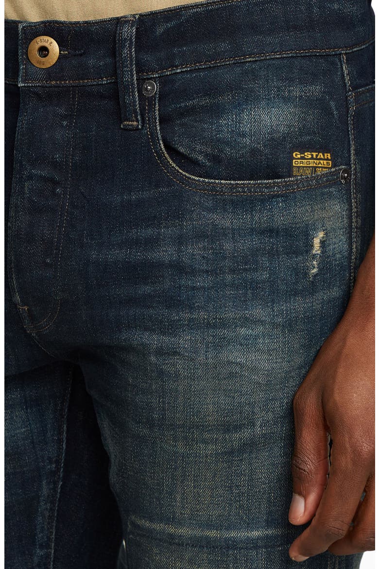 3301 Rip & Repair Slim Jeans, Alternate, color, ANTIQUE FOUNDRY REPAIRED