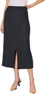 Ming Wang Heritage Fit Textured Knit Maxi Skirt