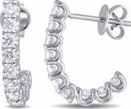 Julianna B. 1 CT TW Diamond Semi-Hoop Earrings 14k