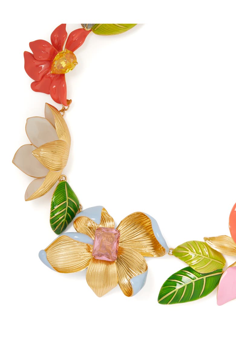 Kate Spade New York floral statement necklace, Alternate, color,