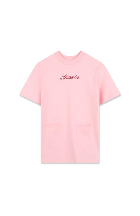 Kids Short Sleeve T-Shirt Dress In Cotton